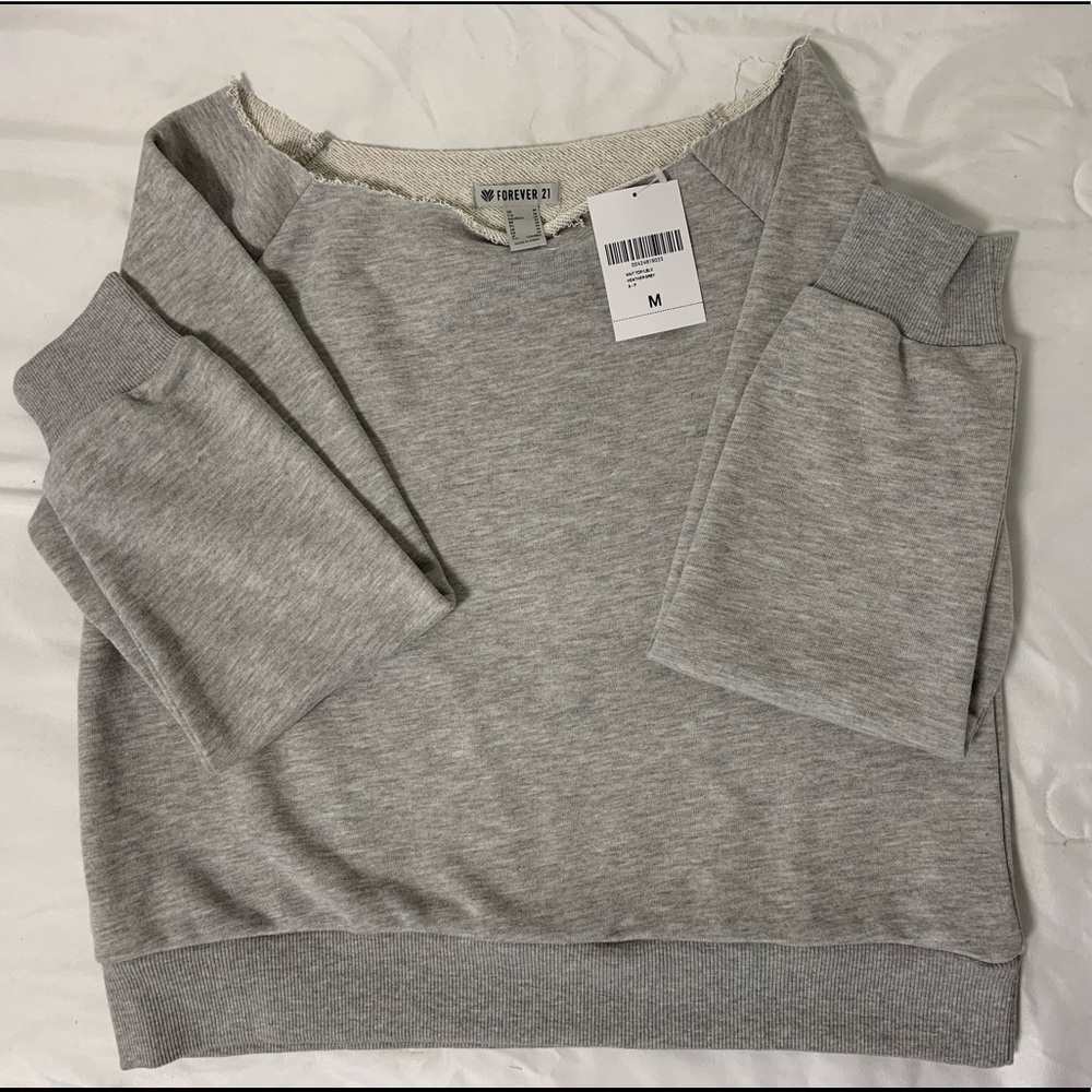 Forever 21 gray crew neck
